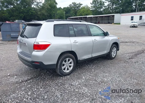 2013 Toyota Highlander Se V6 from USA, damaged, VIN 5TDZK3EH4DS113437